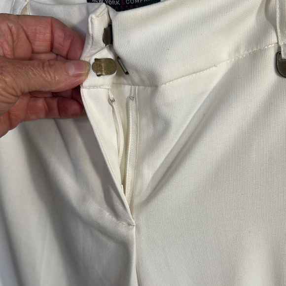 Elegant Creamy White Dress Trousers Old Money Classic Chic Trending Capsule - Picture 5 of 10